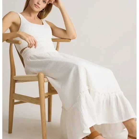 Quince Ivory Maxi Skirt - Picture 7 of 10